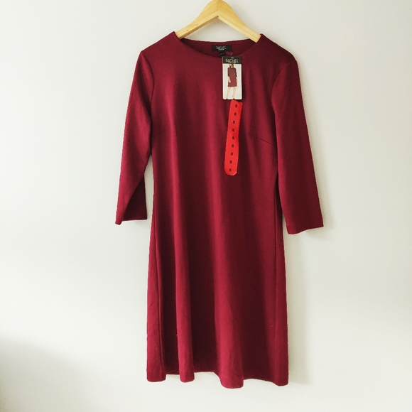 RACHEL Rachel Roy Dresses & Skirts - Rachel Roy Burgundy Shift Dress NWT Size 8